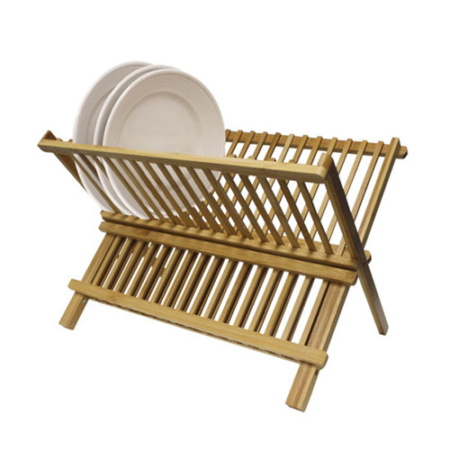 Home Basics Bamboo Dish Rack & Reviews Wayfair